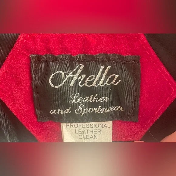 Vintage Red Suede Fringe Jacket, 1980s, so cool! M - Picture 6 of 11